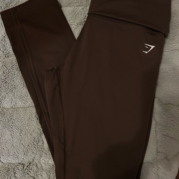 Gymshark Everyday Foldover Leggings - Archive Brown - Picture 4 of 4